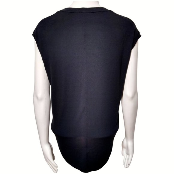 Athleta Dolman Oversized Top size XXS or 2XS Modal Black t-Shirt Muscle - Picture 3 of 7